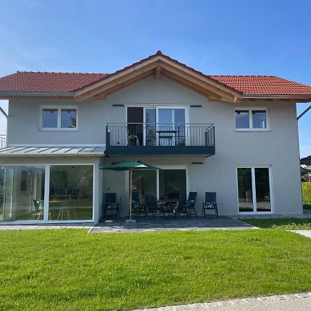 Neubau Gruener Wolpertinger Designwhg 106Qm Barrierefrei Apartman Breitbrunn am Chiemsee Kültér fotó