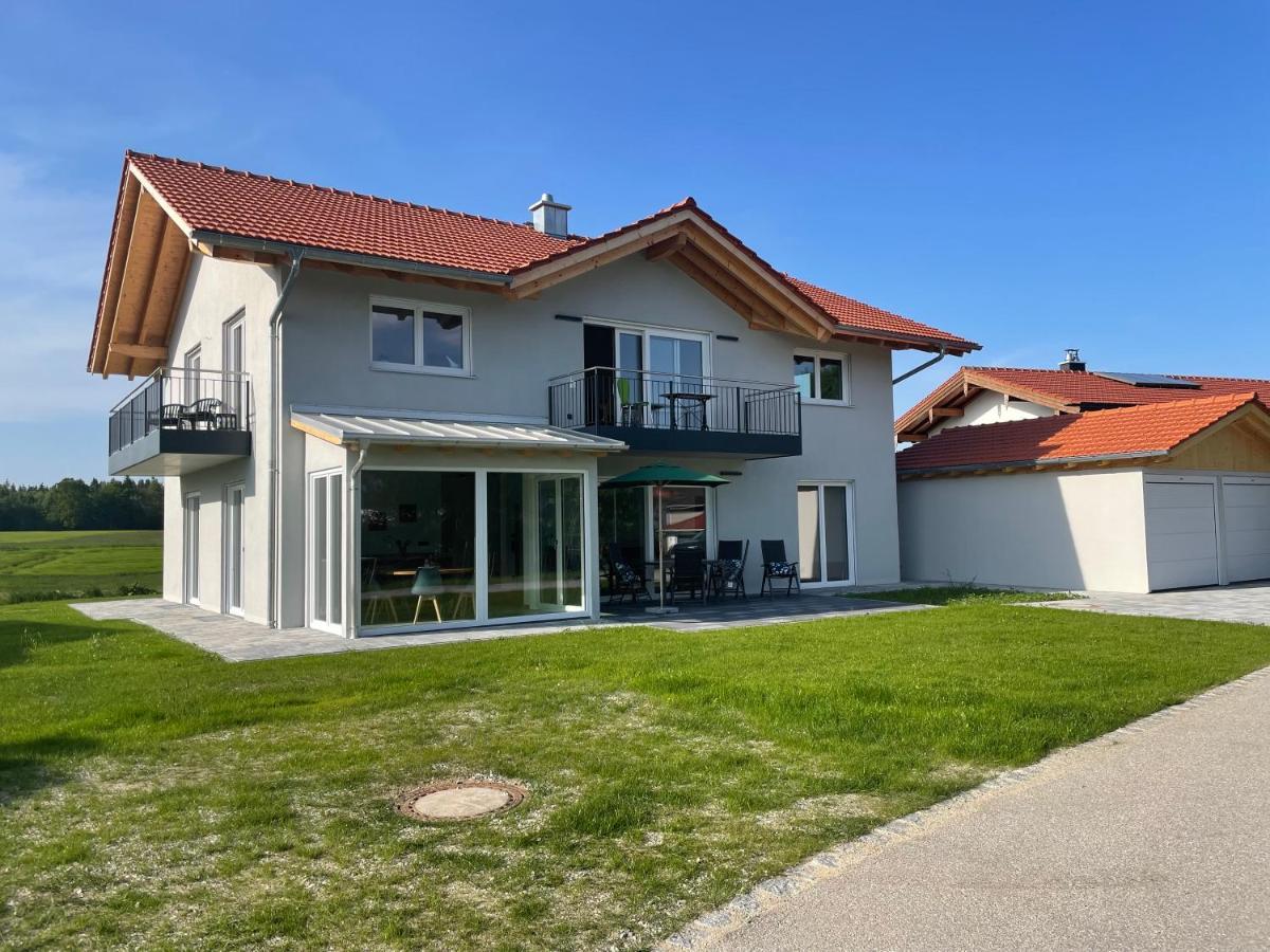 Neubau Gruener Wolpertinger Designwhg 106Qm Barrierefrei Apartman Breitbrunn am Chiemsee Kültér fotó