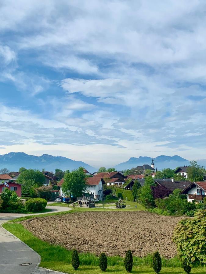 Neubau Gruener Wolpertinger Designwhg 106Qm Barrierefrei Apartman Breitbrunn am Chiemsee Kültér fotó